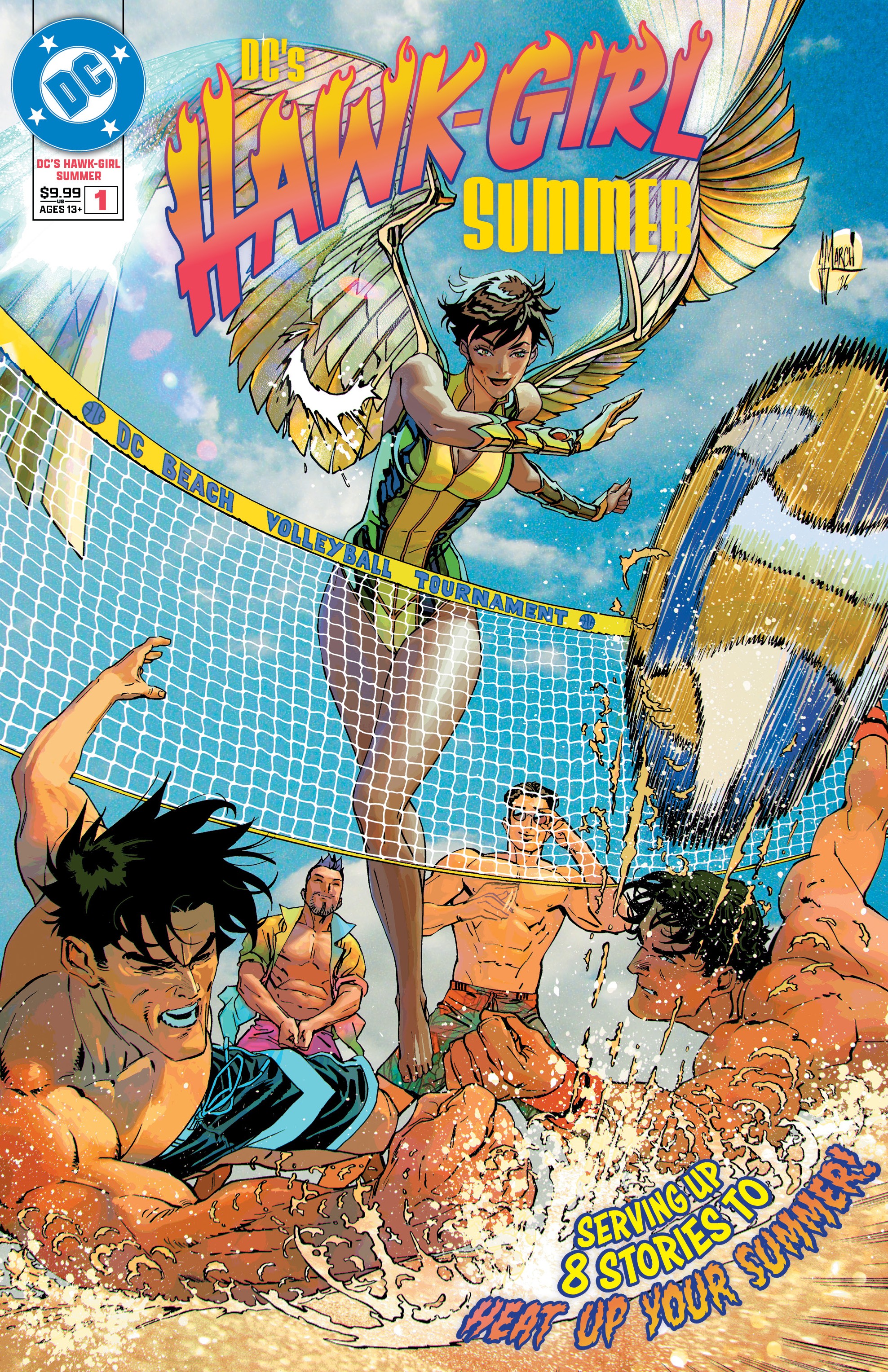 DCS HAWK-GIRL SUMMER #1 (ONE SHOT) CVR A GUILLEM MARCH cover